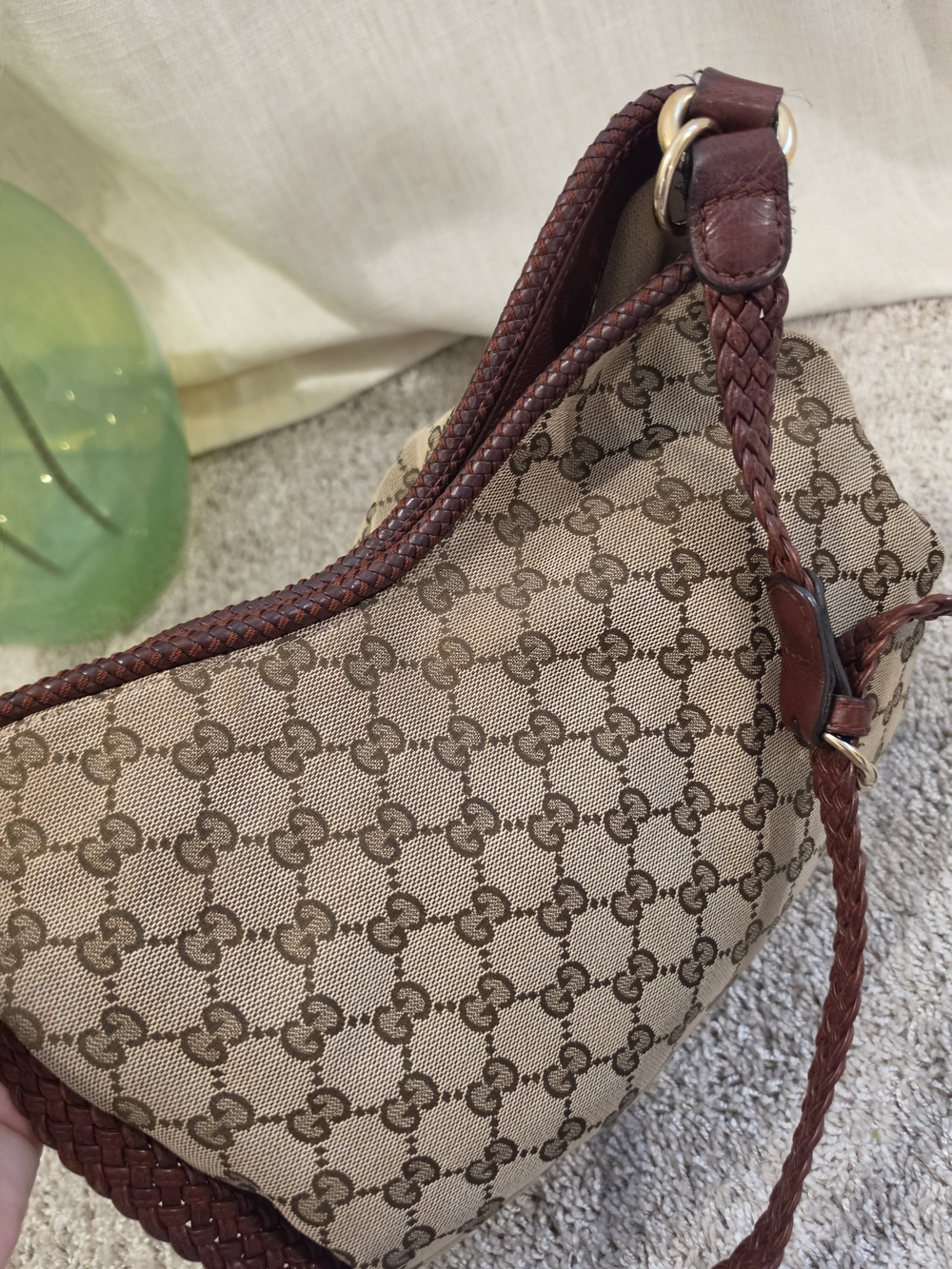 Gucci Beige GG Hobo Style